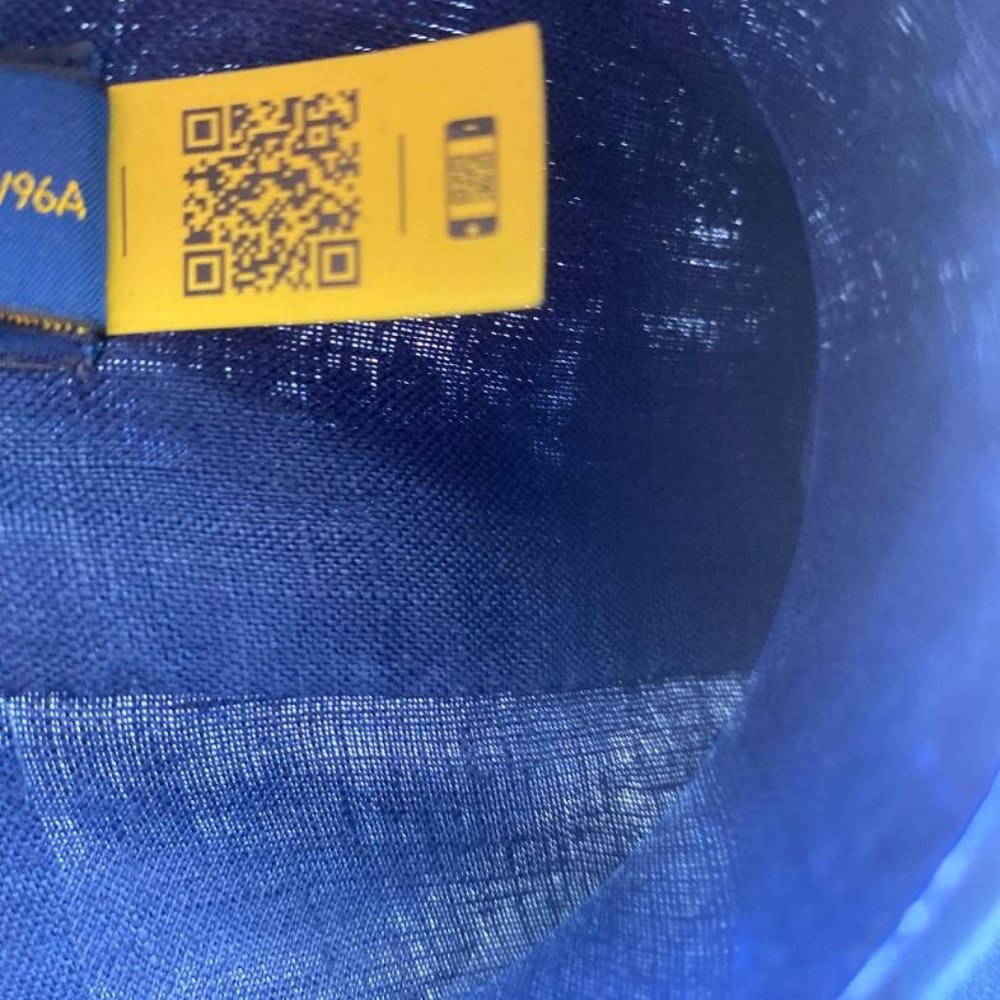 Polo Men's Linen Navy Color Long -Sleeve - Picture 6 of 8